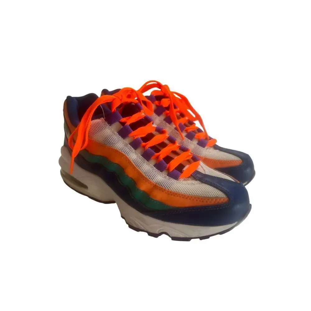 NIKE AIRMAX 95 NEPTUNE green orange and blue YOUTH size 6